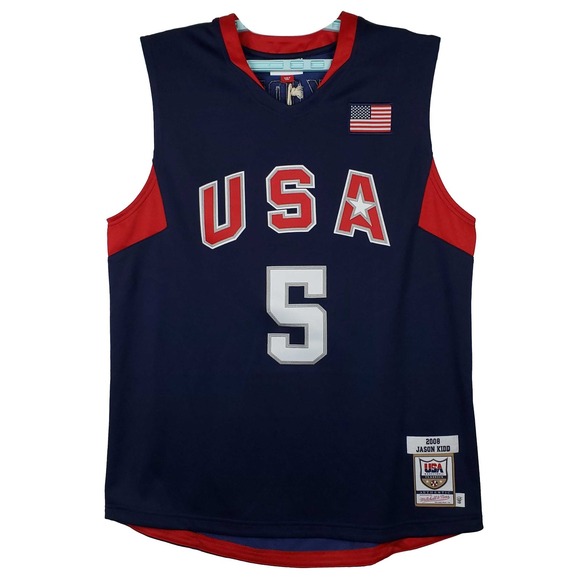 Authentic Jason Kidd‎ USA Olympic Dream Team Mitchell & Ness Large Jersey NWT